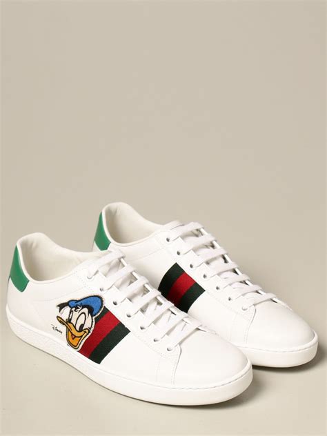 women's disney x gucci donald duck ace sneaker|Gucci Donald Duck sneakers.